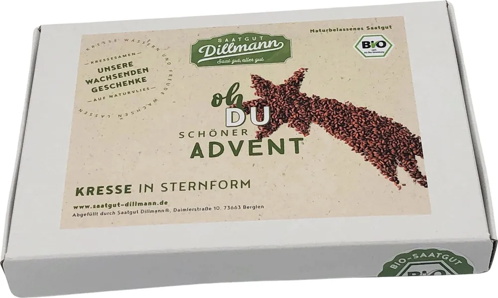 Extra voordeel - Saatgut Dillmann Tuinkers Box Biologisch "Sternschweif Frohe Weihnachten"