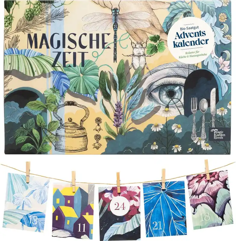 Magic Garden Seeds Biologische Zaden Adventskalender "Wundersame Kräuterwelt" | Veilig betalen