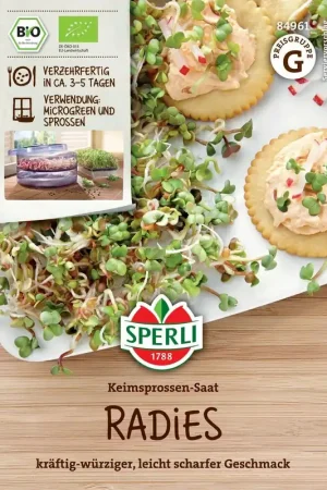 Makkelijk bestellen | Sperli Biologisch Kiemgroentezaad Radijs