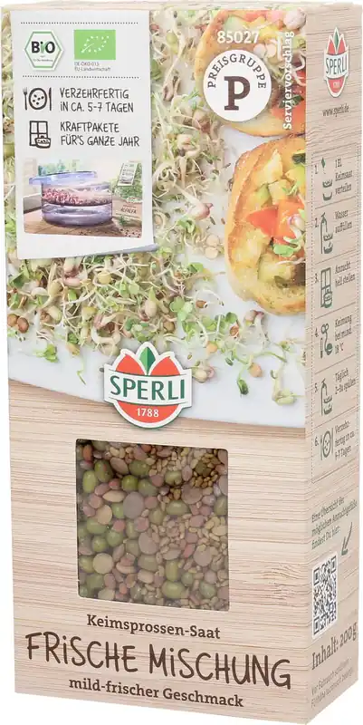 Nieuw product | Sperli Biologisch Kiemgroentezaad Frisse Mix