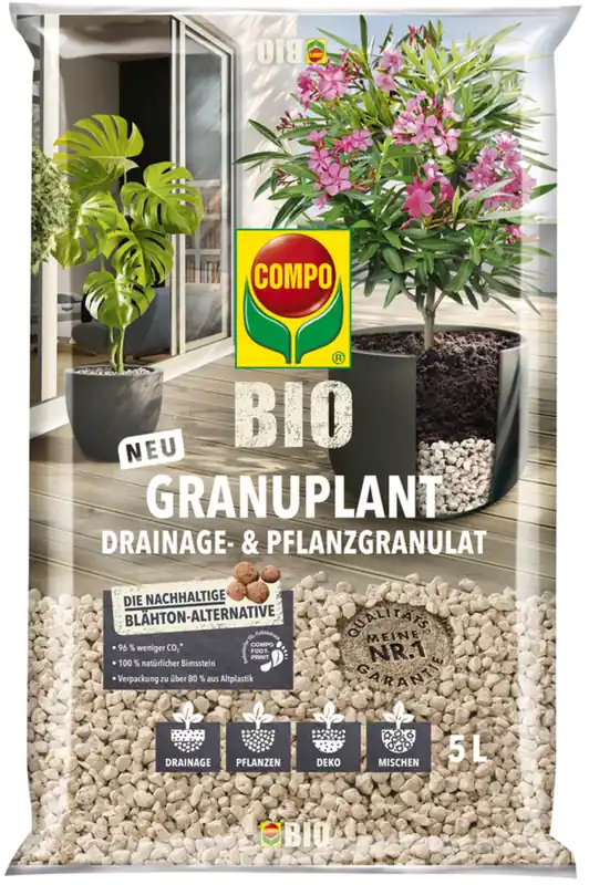 COMPO BIO Granuplant Drainage- en Plantengranulaat, 10 L - Scherp geprijsd