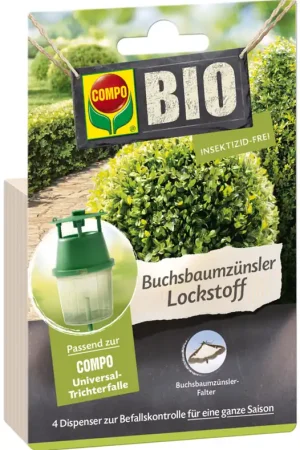 Topkwaliteit - COMPO BIO Lokstof voor Buxusmotten, 4 stuks