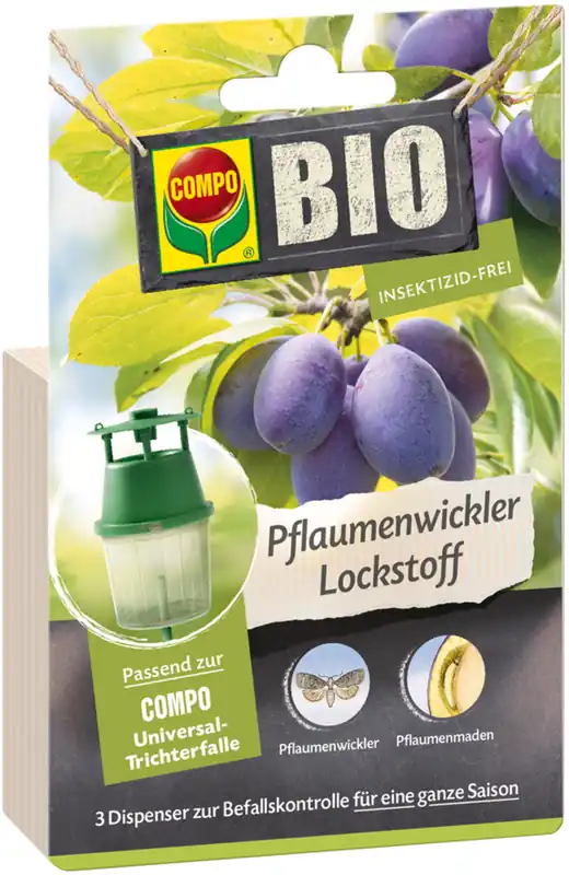 COMPO Biologische Lokstof voor Pruimenmotten, 3 stuks | Extra voordeel