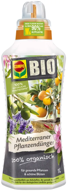 COMPO Biologische Mediterrane Meststof voor Planten, 1 L - Premium