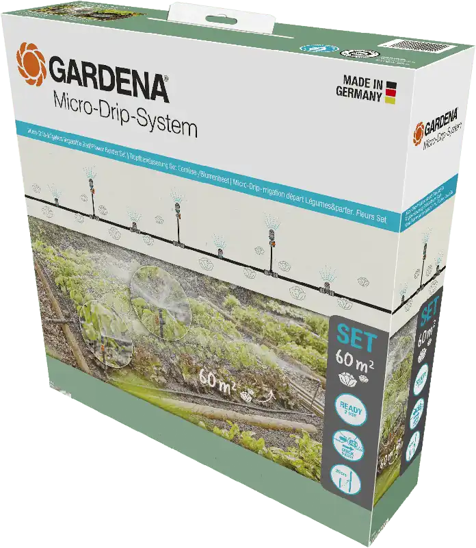 Aanbieding loopt bijna af - GARDENA Micro-Drip-System Besproeiingsset Groente-/Bloembed (60 m²)