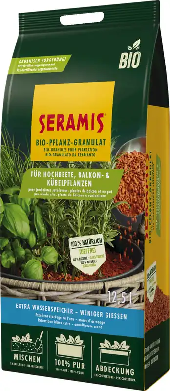 Seramis Biologisch Plantengranulaat voor Verhoogde Bedden, Balkon- en Potplanten, 12,50 L | Favoriet van klanten