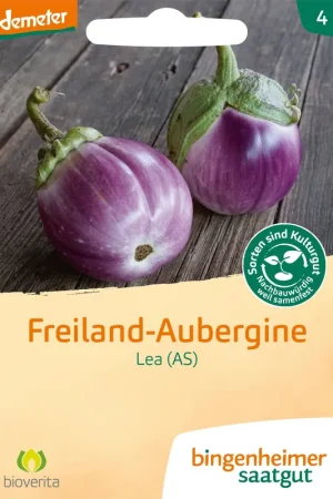 Bingenheimer Saatgut Aubergine "Lea (AS)" - Beperkte voorraad