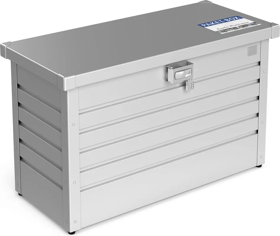 Biohort Paket-Box 100, Zilver-metallic | Extra korting