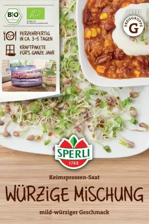 Beperkte voorraad - Sperli Biologisch Kiemgroentezaad "Pittige Mix"