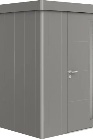 Rechtstreeks van de fabrikant | Biohort Gereedschapsschuur "Neo" - Kwartsgrijs Metallic, Standaarddeur, 1A