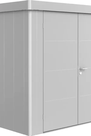 Meest verkocht - Biohort Gereedschapsschuur "Neo" - Zilver Metallic, Dubbele Deur, 4C