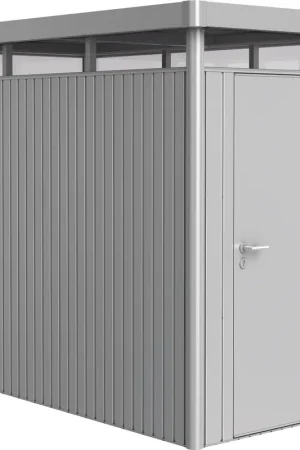 Scherp geprijsd - Biohort Gereedschapsschuur "HighLine" - Zilver Metallic, Standaarddeur, HS