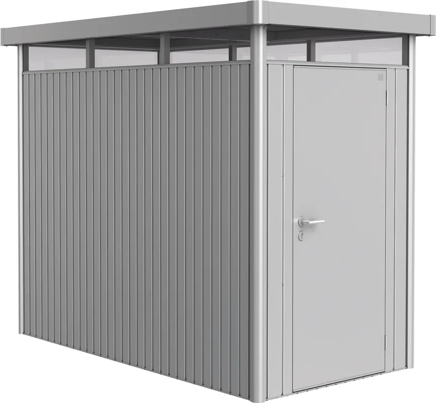 Scherp geprijsd - Biohort Gereedschapsschuur "HighLine" - Zilver Metallic, Standaarddeur, HS