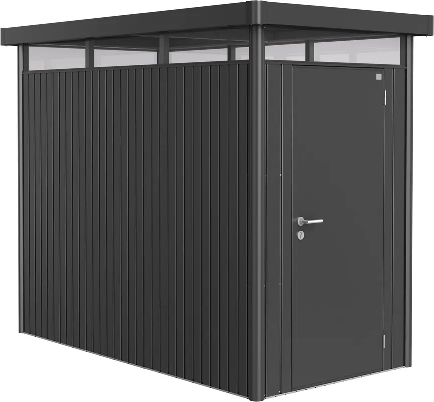 Biohort Gereedschapsschuur "HighLine" - Donkergrijs Metallic, Standaarddeur, HS - Sale