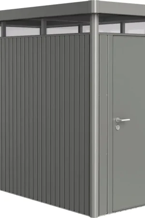 Nieuw gelanceerd | Biohort Gereedschapsschuur "HighLine" - Kwartsgrijs Metallic, Standaarddeur, HS