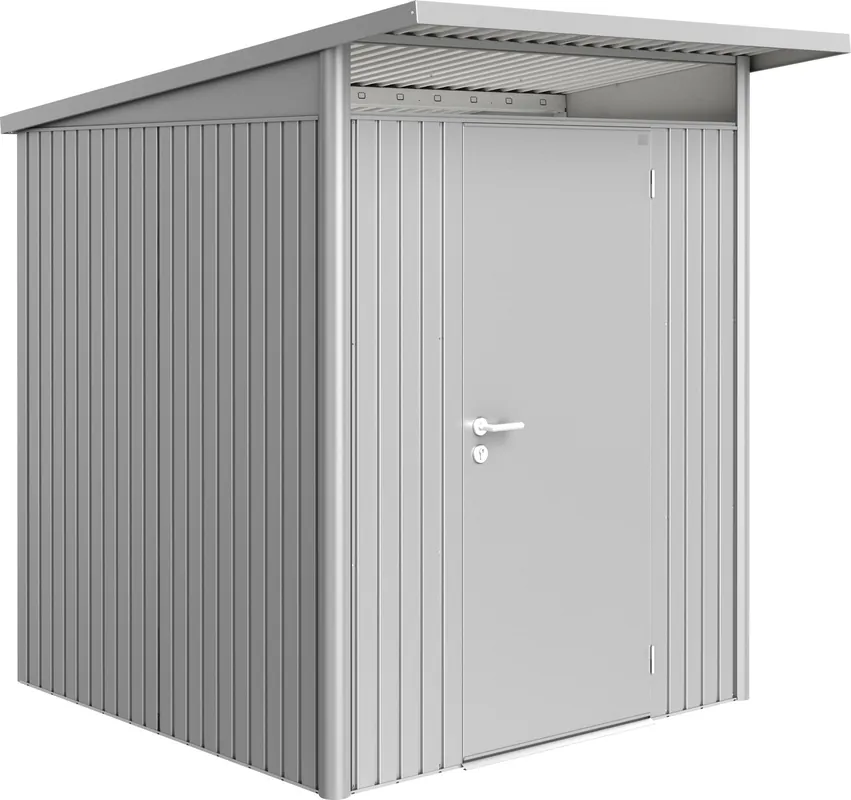 Flitsaanbieding | Biohort Gereedschapsschuur "AvantGarde" - Zilver Mettalic met Standaarddeur, A1