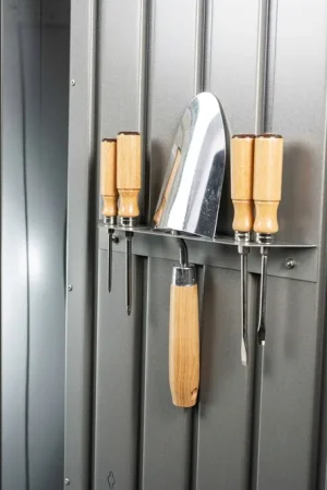 Biohort Gereedschapshouder voor Neo Gereedschapsschuur, Zilver-metallic (2 stuks) | Veilige betaling