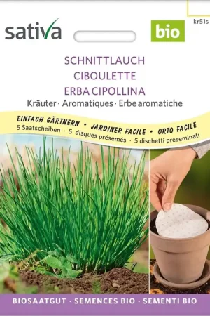 Beste prijs | Sativa Biologische Bieslook Zaaischijf