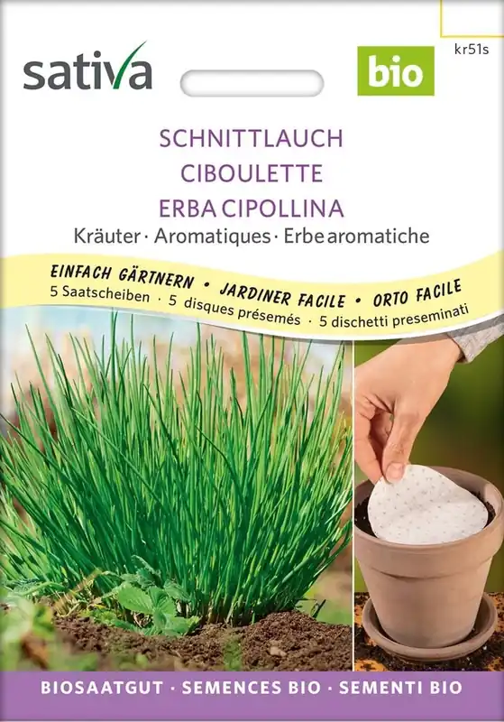 Beste prijs | Sativa Biologische Bieslook Zaaischijf
