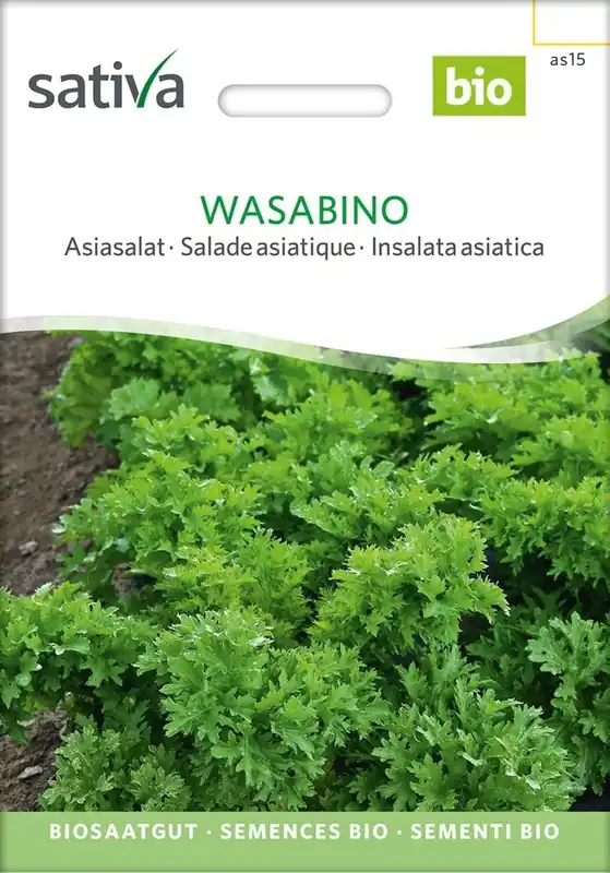 Prijsverlaging - Sativa Biologische Aziatische Sla "Wasabino"