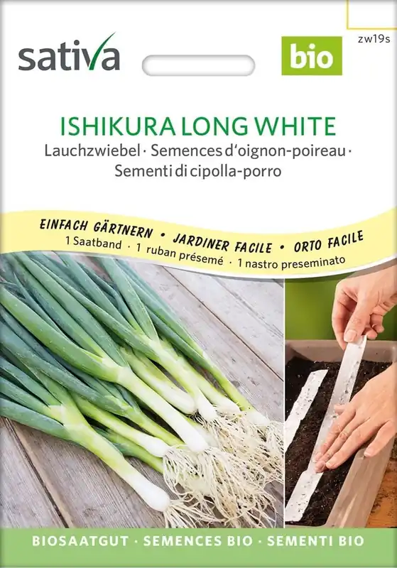 Sativa Biologische Bosui - Ishikura Long White Zaadband | Professionele kwaliteit