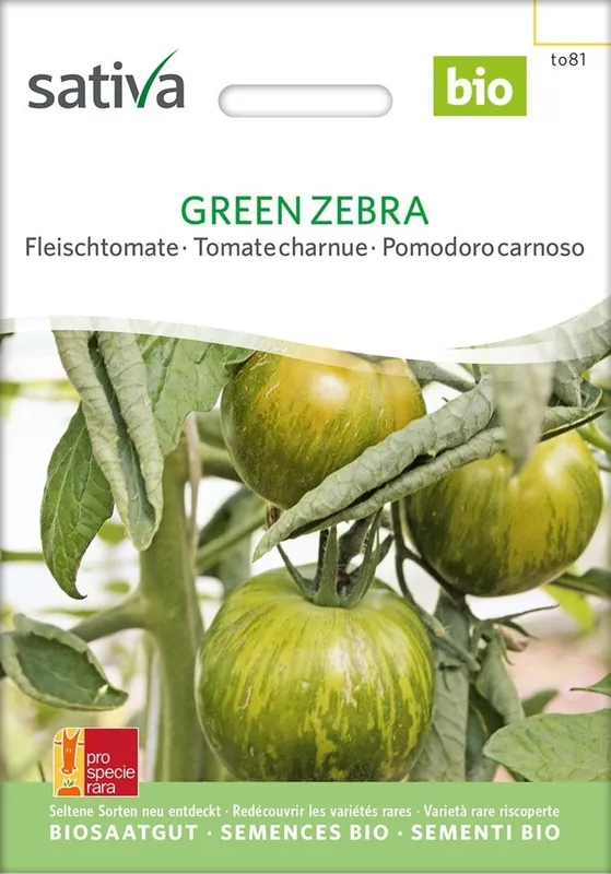 Sativa Biologische Vleestomaat "Green Zebra" | Shop nu