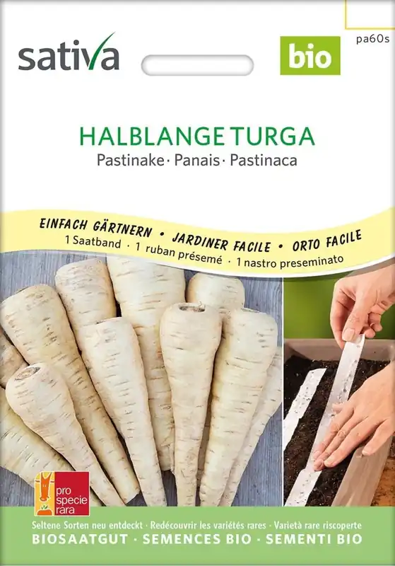 Sativa Biologische Pastinaak, Halflang Turga Zaadlint - Speciale aanbieding