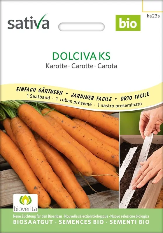 Nog maar een paar beschikbaar - Sativa Biologische Wortel, Dolciva Ks Zaadband