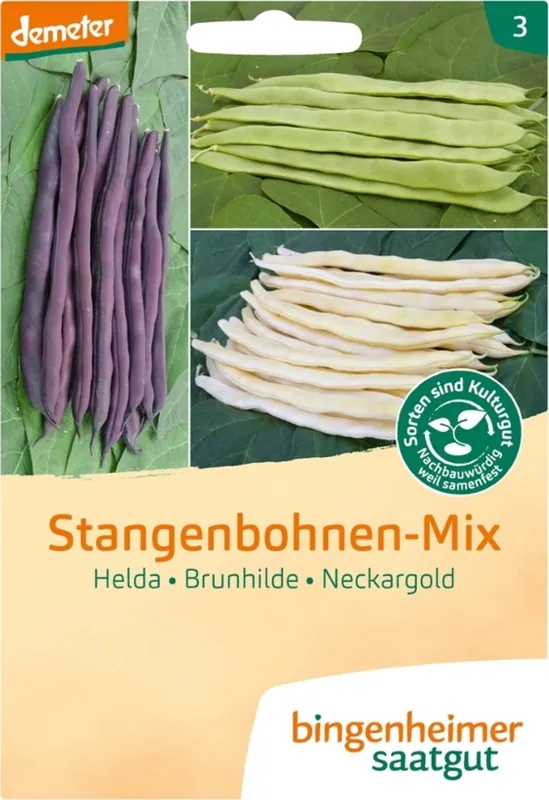 Zolang de voorraad strekt | Bingenheimer Saatgut Snijbonen Mix