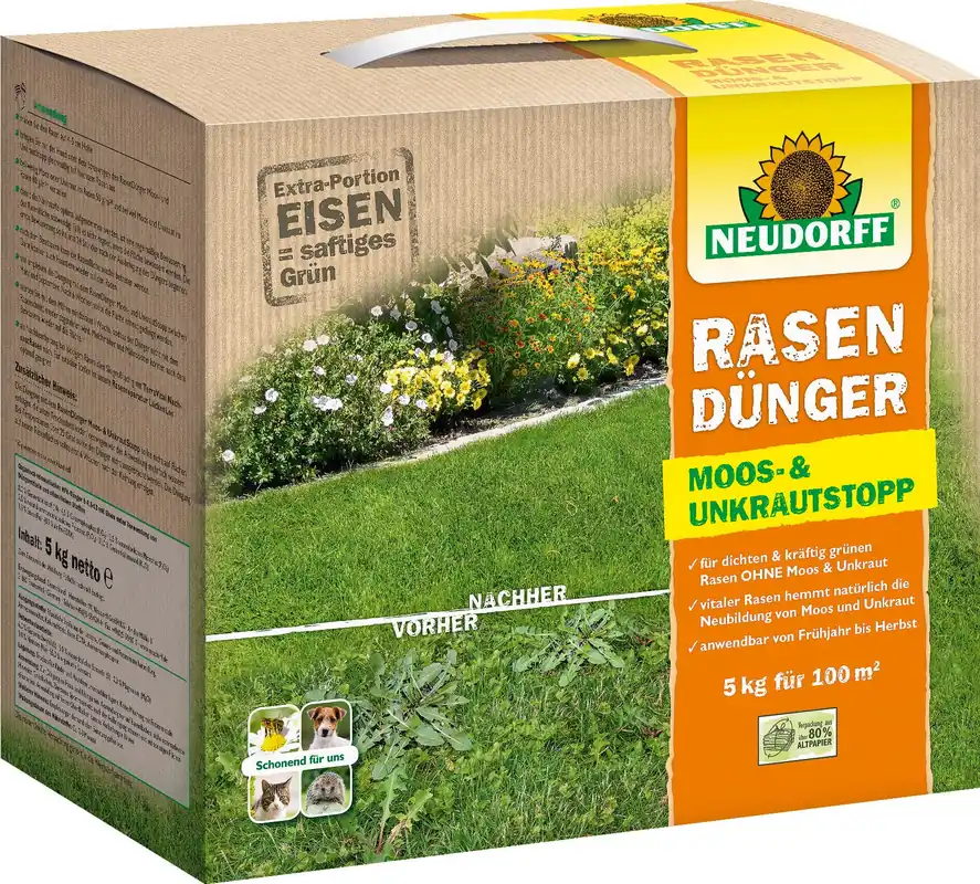 Neudorff Gazonbemesting Mos- en Onkruidstop, 5 kg | Online bestellen