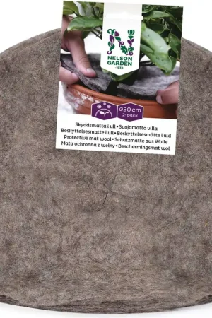 Direct van de fabrikant | Nelson Garden Beschermmat van Wol, Ø30 cm