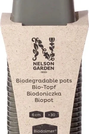 Nelson Garden Biologische Kweekpotten - Vierkant 6 cm, 30 stuks | Superprijs