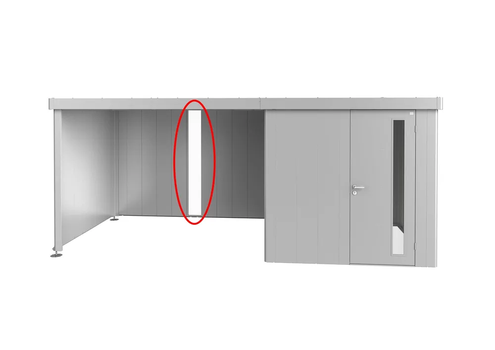 Topprijs | Biohort Lichtpaneel voor Zijdak van Neo Gereedschapsschuur, Zilver-metallic