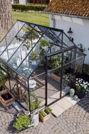 Halls Kas "Qube+" Zwart, 6,6 m² (88) | Slechts tijdelijk