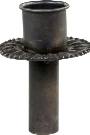 Chic Antique Fles Kandelaar - Ø 5 cm, Antiek Koper | Nu kopen