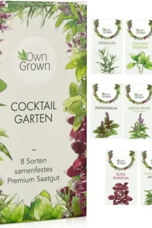 Net binnen - Own Grown Cocktail Tuinzaden, Set van 8