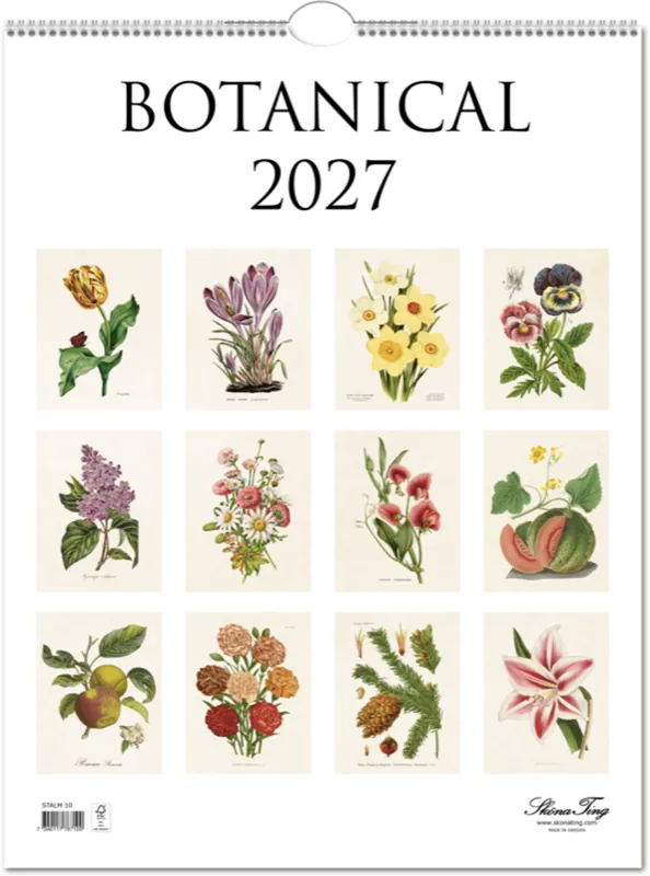 Sköna Ting Botanische Wandkalender 2027 | Prijs verlaagd