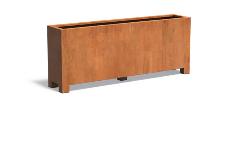 ADEZZ Carrez Plantenbak van Cortenstaal - met Poten, 100 x 100 x 80 cm | Nieuw in het assortiment