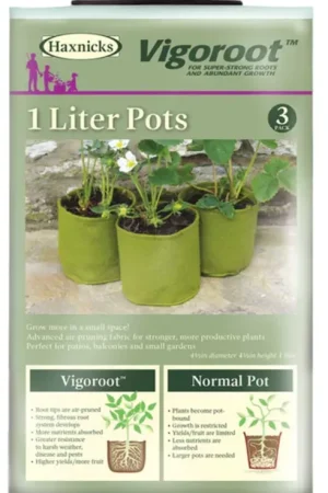 Dagdeal | Haxnicks Plantzakken, Set van 3, 1 liter (3 stuks)