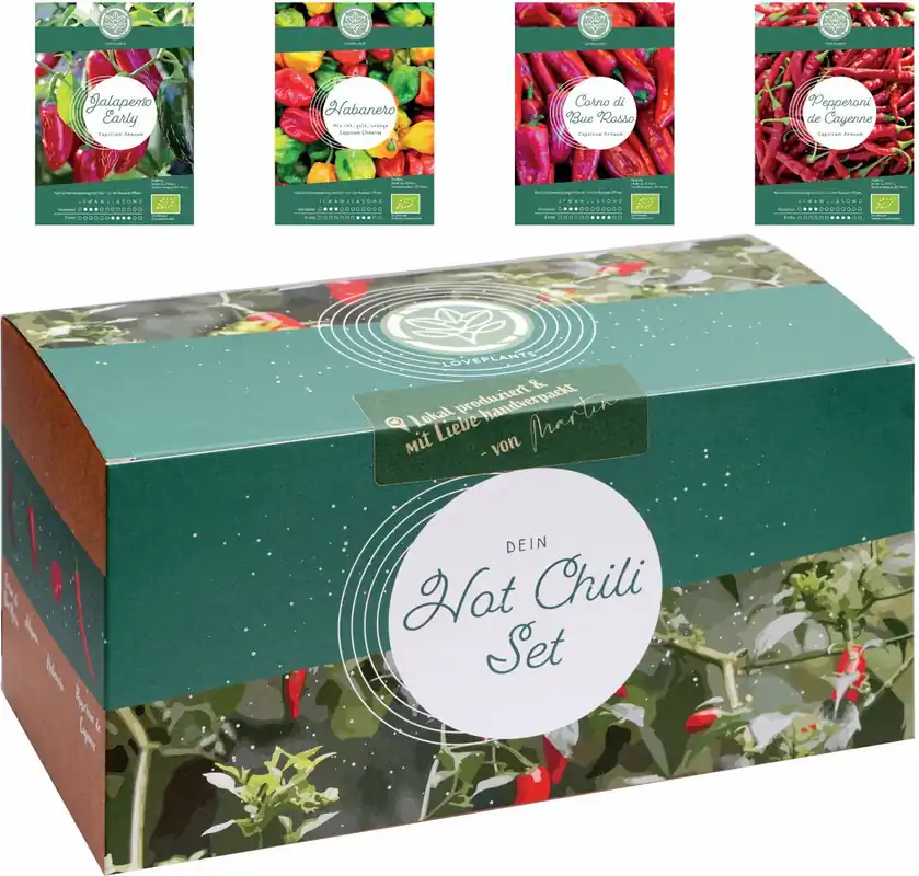 LOVEPLANTS Biologische Chili Kweekset - Nieuw product