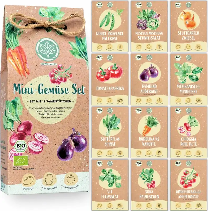 LOVEPLANTS Mini Groenteset - Slechts tijdelijk