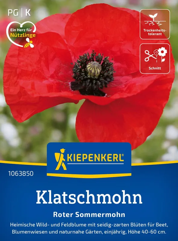 Online bestelbaar | Kiepenkerl Klaproos "Roter Sommermohn"