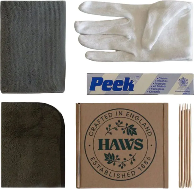 Nieuw binnengekomen - HAWS Polijstset - Koper & Messing