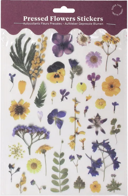 Botanopia Stickervel "Geperste Bloemen", Regenboog kleurverloop - Koopje