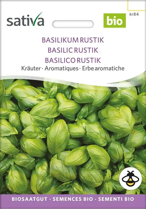 Sativa Biologische Kruiden Basilicum Rustik - Scherpe prijs