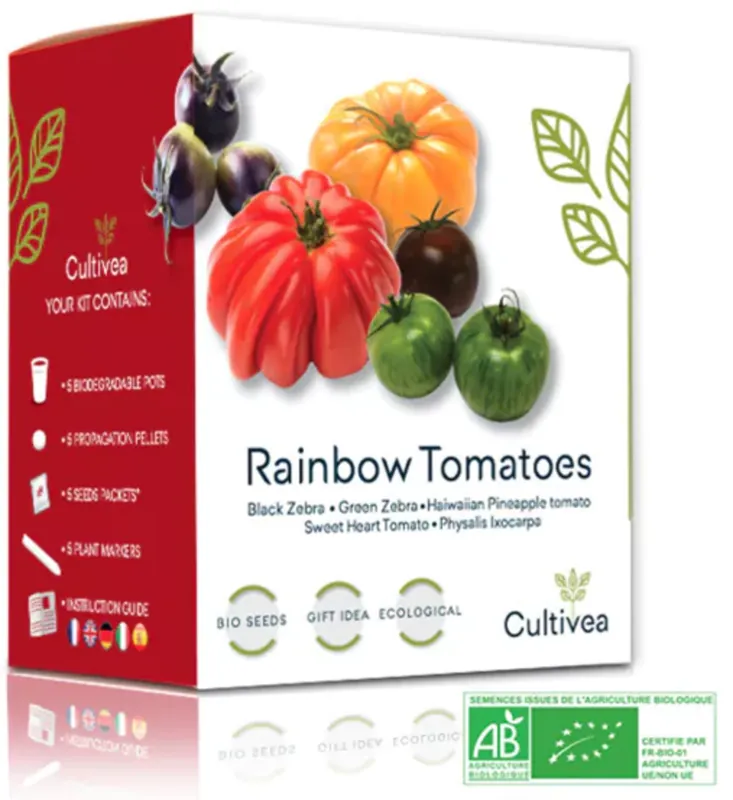 Cultivea Mini Kit - Rainbow Tomatoes | Nog enkele stuks