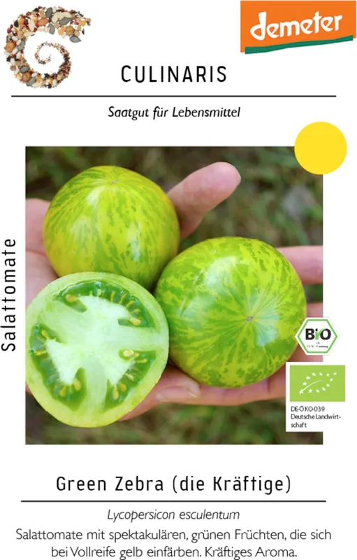 Culinaris Biologische Tomaat "Green Zebra" - Veilige betaling