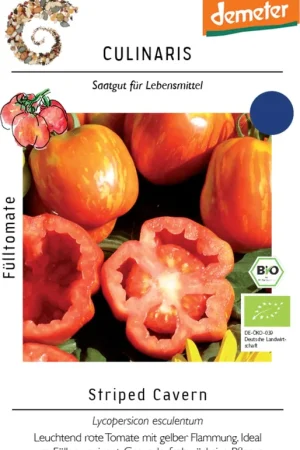 Hoog gewaardeerd - Culinaris Biologische Tomaat "Striped Cavern"