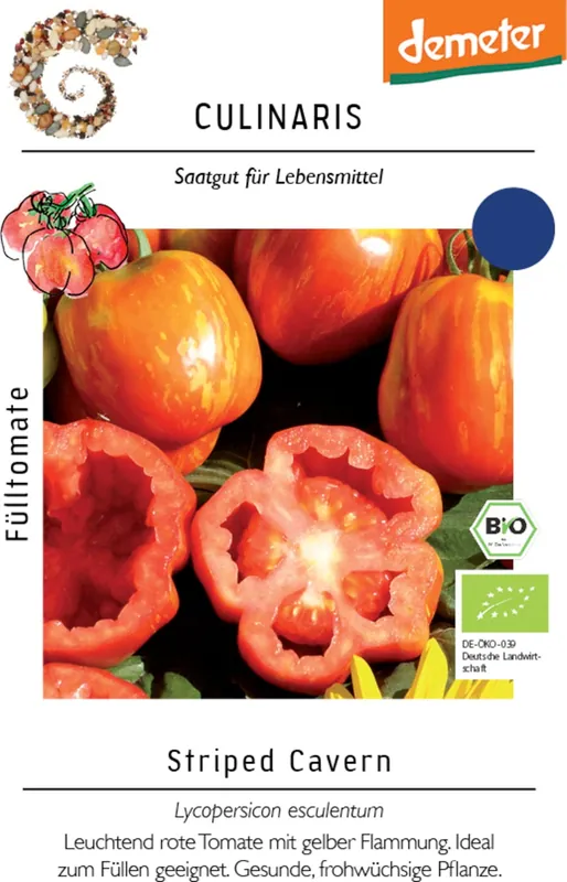 Hoog gewaardeerd - Culinaris Biologische Tomaat "Striped Cavern"