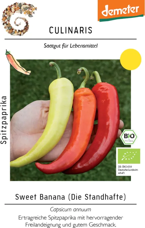 Culinaris Biologische Paprika - Sweet Banana - Bestel nu